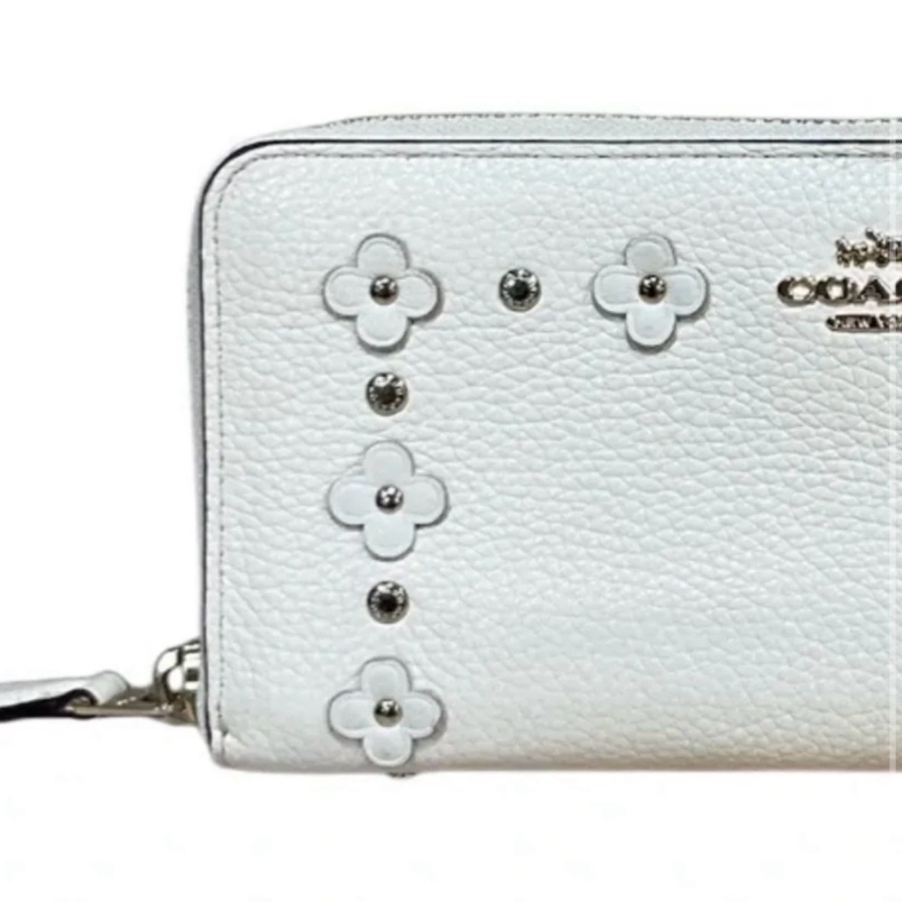 RARE Vintage Accordion Zip Wallet 💎 Gemstone Appliqué Willow Purse Bag Floral - Picture 2 of 8